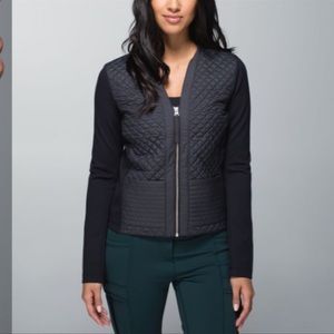 Lululemon Black Quilted Puffer Front Jacket